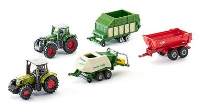SIKU  tracteurs avec remorques cadeaux (6286) 5 pi&egrave;ces
