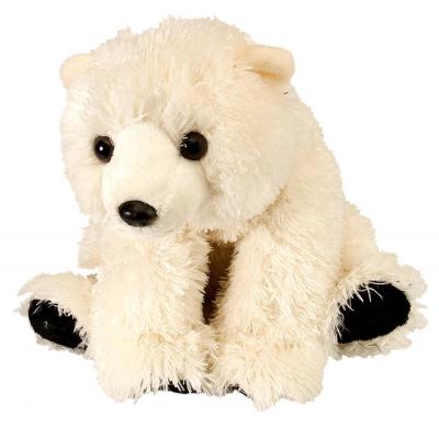 WILD REPUBLIC  ours polaire en peluche junior 30 cm en peluche blanc/noir