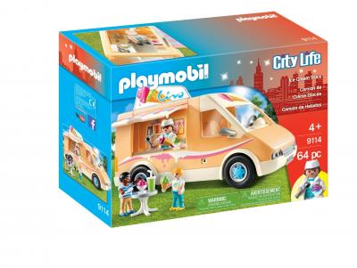 PLAYMOBIL  9114 - city life - camion de creme glac&eacute;e