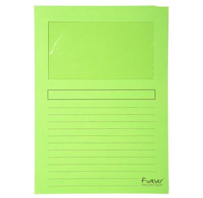 EXACOMPTA  Paquet 25 Chemises &Agrave; Fen&ecirc;tre Forever Vert Cl