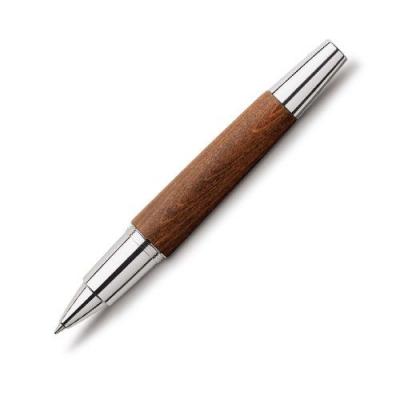 FABER CASTELL Faber-Castell 148205 Stylo Roller E-Motion En Bois Et M&eacute;tal Chrom&eacute; (Bois) (Import Allemagne)