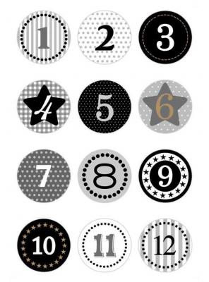  HERMA Autocollants de Noel DECOR "calendrier de l'Avent",