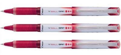 PILOT C/12 Boligrafo  V-Ball Grip Rojo Punta 0,5Mm - [Livre en VO]