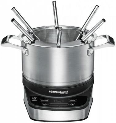 ROMMELSBACHER  F 1200 Set &agrave; fondue &eacute;lectrique en acier inoxydable 2,5 l