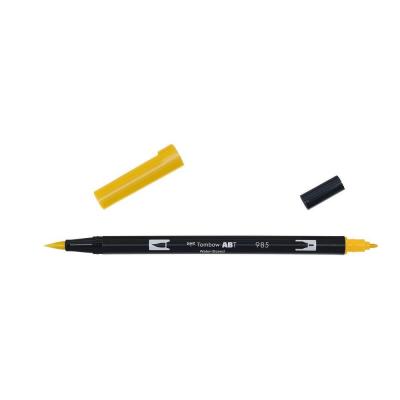 TOMBOW  Feutre Dessin Double Pointe Abt Dual Brush Pen 985 Jaune Chrome