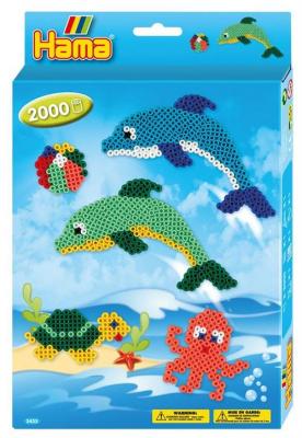 HAMA Bo&icirc;te de perles  midi Les dauphins