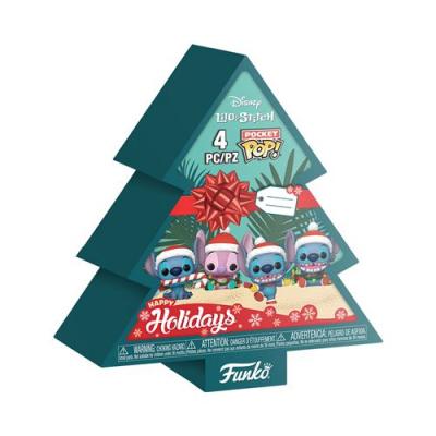 FUNKO Figurine  Pocket Pop Stitch Holiday 4pk Tree box 