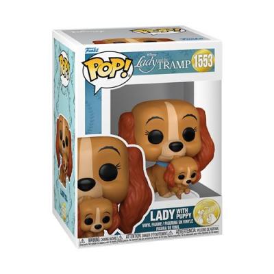 FUNKO Figurine  Pop Disney La Belle et le Clochard Lady avec chiot