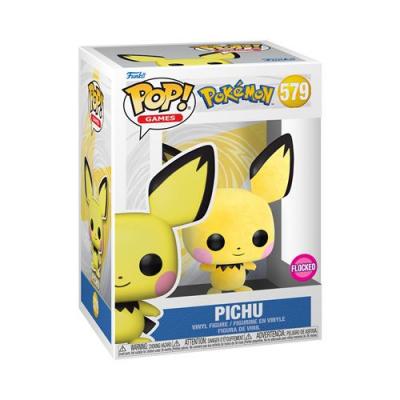 FUNKO  Pop! Games: Pok&eacute;mon - Pichu Flocked (Exc) - Smartoys Exclusive