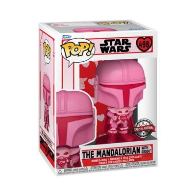 FUNKO Figurine  Pop Star Wars Valentines The Mandalorian with Grogu 