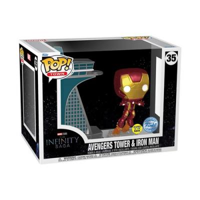 FUNKO Figurine  Pop Town The Infinity Saga Avengers Tower and Iron Man