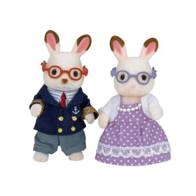 SYLVANIAN FAMILIES Grands Parents Lapin Chocolat - Sylvanian