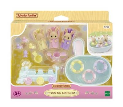 SYLVANIAN FAMILIES Les tripl&eacute;s lapin cr&egrave;me et accessoires -  5707