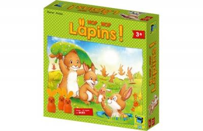 MATAGOT Jeu de soci&eacute;t&eacute; - Hop hop lapins - Orange - Enfant - 3 ans - 15 min