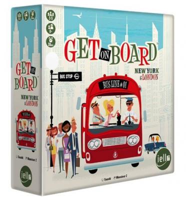 IELLO  - GET ON BOARD : LONDON & NEW YORK - Jeu de soci&eacute;t&eacute; - D&egrave;s 8 ans