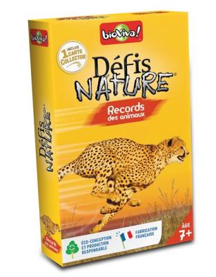 BIOVIVA Jeu de cartes  D&eacute;fis Nature Records des animaux Multicolore