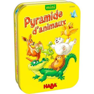 HABA Jeu de soci&eacute;t&eacute;  Mini Pyramide d&rsquo;animaux 