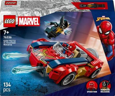 LEGO Marvel 76336 Spider-Man et sa voiture contre Wolverine v&eacute;nomis&eacute;