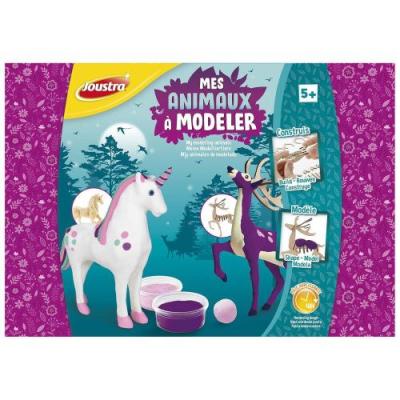 JOUSTRA Mes animaux &agrave; modeler  2 animaux f&eacute;&eacute;riques FC-1-14763691