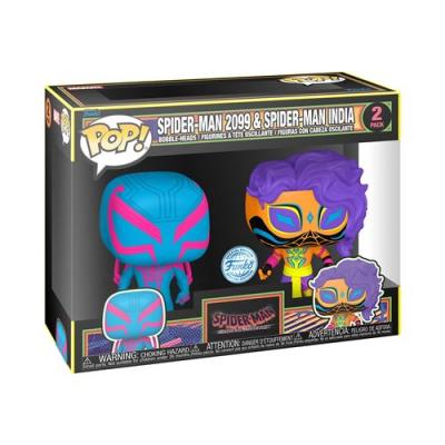 FUNKO Pack 2 Figurines Pop Comics Marvel Spider-Man 2099 & Spider-Man India