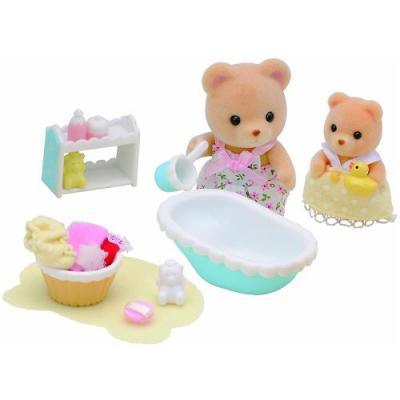 SYLVANIAN FAMILIES Le bain de b&eacute;b&eacute; ours - 5092