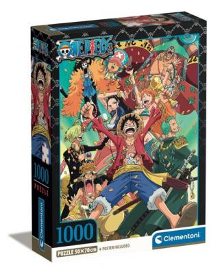 CLEMENTONI Puzzle de 1000 pi&egrave;ces  One Piece
