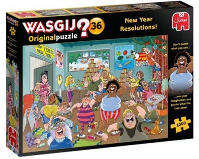 DISET Puzzle 1000 pi&egrave;ces  Wasgij Original 36 New Year Resolutions ! 