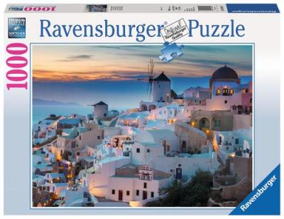 RAVENSBURGER Puzzle Ville de Santorin - 1000 Pi&egrave;ces  - Neuf