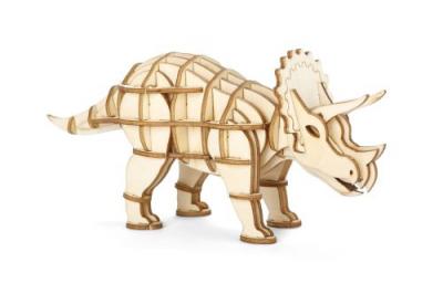 KIKKERLAND Puzzle 3D en bois  Triceratops 