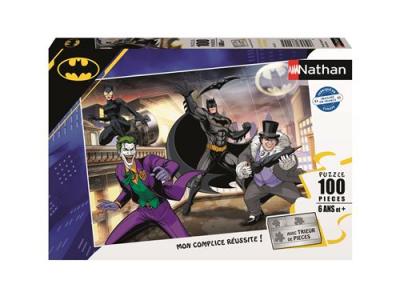 NATHAN  Puzzle enfant Les ennemis de Batman - 100 pi&egrave;ces
