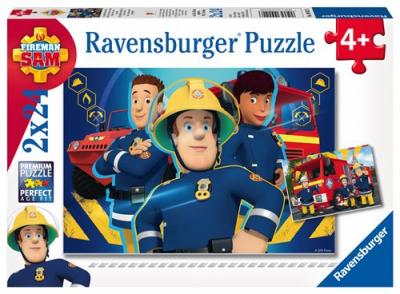 RAVENSBURGER Puzzle 2 x 24 pi&egrave;ces : sam le pompier : sam t'aide dans le besoin
