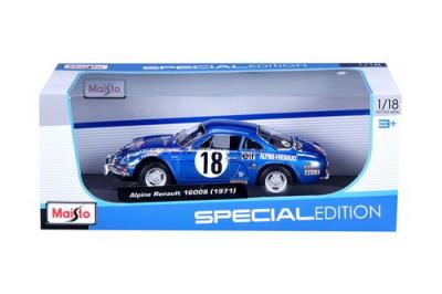 MAISTO Voiture Bburago Maito Alpine Renault &agrave; l&rsquo;&eacute;chelle 1/18&egrave;me Bleu