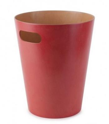 GENERIQUE Corbeille &Agrave; Papier De Bureau En Bois Rouge - Umbra