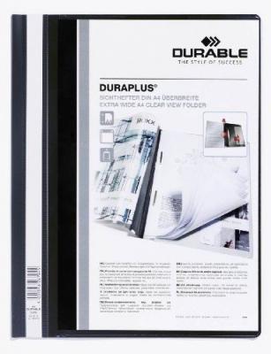 DURABLE  Porte-documents Duraplus - Noir Transparent A4