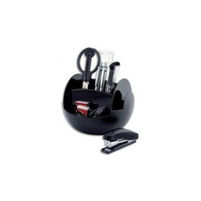 PAVO  Pot Multifonctions Rotatif Noir, 6 Cases, Livr&eacute; Avec 9 Produits - Diam&egrave;tre 15 Cm, Hauteur 11 Cm