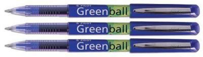 PILOT  Crayon bille &agrave; encre  Greenball, bleu, lot de 10