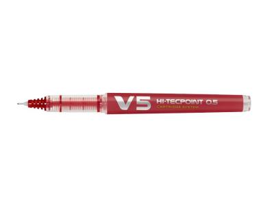 PILOT  V5 Rechargeable Roller Encre Liquide Rouge Begreen Pointe Fine