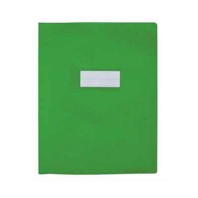 ELBA Prot&egrave;ge cahier  opaque grain cuir - 24 x 32 cm - vert