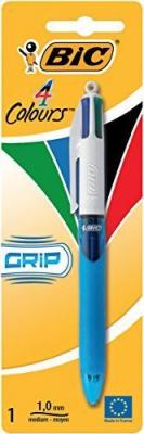Stylo-bille 4 Couleurs Grip, pointes moyennes et r&eacute;tractables