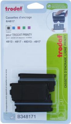 TRODAT  Cassette d'encrage  Printy 6/4817 - noire - Lot de 3