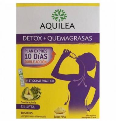 AQUILEA D&eacute;tox et Br&ucirc;leur de Graisse 10 Sticks Buvables