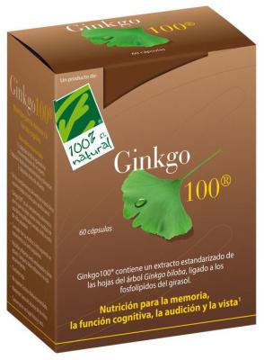 CIEN POR CIEN NATURAL Ginkgo 100 % naturel 60 g&eacute;lules