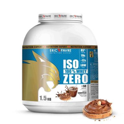 ERIC FAVRE  - Iso Zero 100% Whey Prot&eacute;ine - Proteines - Chocotella - 1,5kg 