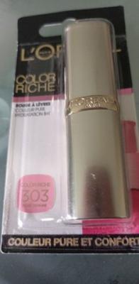 L OREAL L'OREAL PARIS Rouge &agrave; L&egrave;vres Color Riche - N&deg;303 Rose tendre