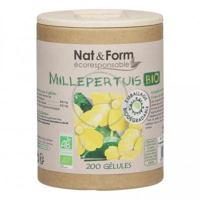 NAT & FORM  Eco Responsable Millepertuis Bio 200 g&eacute;lules