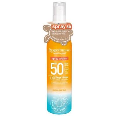 RESPECTUEUSE  Spray Solaire SPF 50 - Flacon-Vaporisateur
