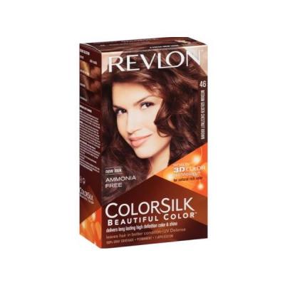 REVLON  ColorSilk Belle couleur de cheveux 46 Brun cuivr&eacute; dor&eacute;