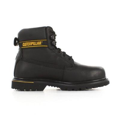 CATERPILLAR Boots Homme HOLTON ST SB HR Noir en cuir