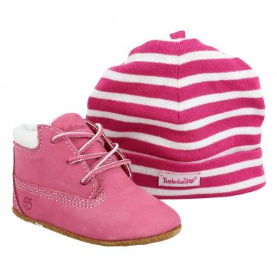 TIMBERLAND  Mid Lace Boot Pink Taille: 17 Chaussures Outlet kids Rose