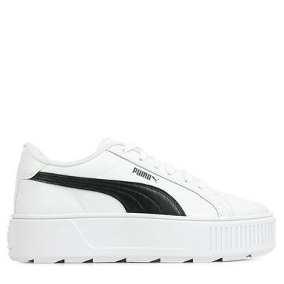 PUMA  Women Karmen L Sneakers,  White- Black, 39 EU